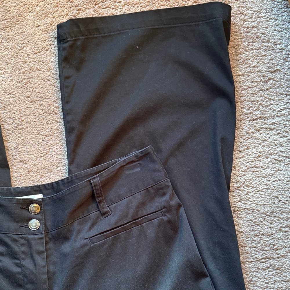 Chico's Women’s Black Wide Leg Trousers. Size 12 - Picture 4 of 6